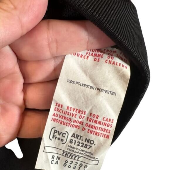 Puma Black Athletic Puma Cat Logo Mock Neck Full Zip Jacket Men Sz M - Picture 9 of 10